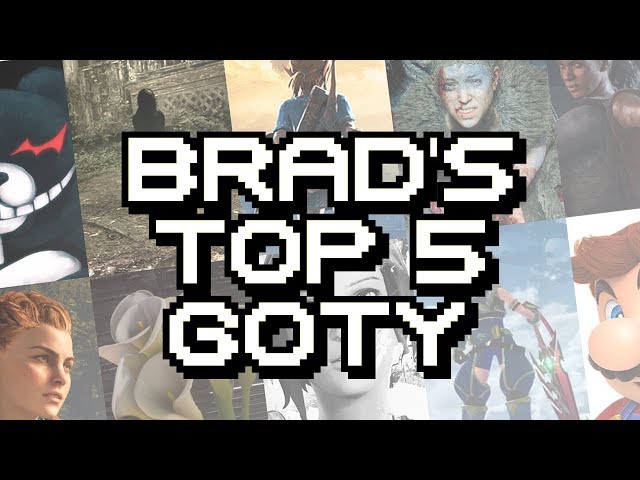 Game of The Year 2017 Pt 1: Brad's Top 5