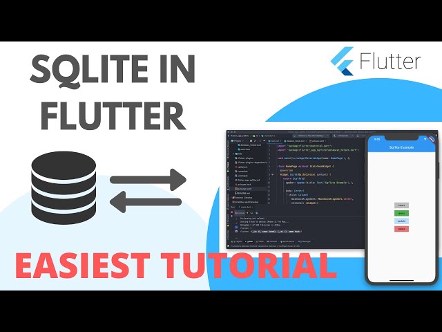 Flutter Sqflite | Easiest Tutorial | Flutter Tutorial for beginners