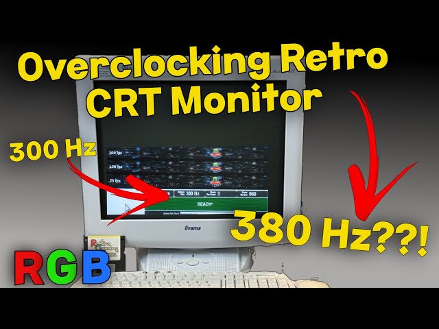 Overclocking iiyama CRT Gaming Monitor from 2002 in Windows 11