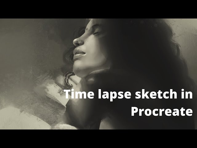 Sketching time lapse in procreate
