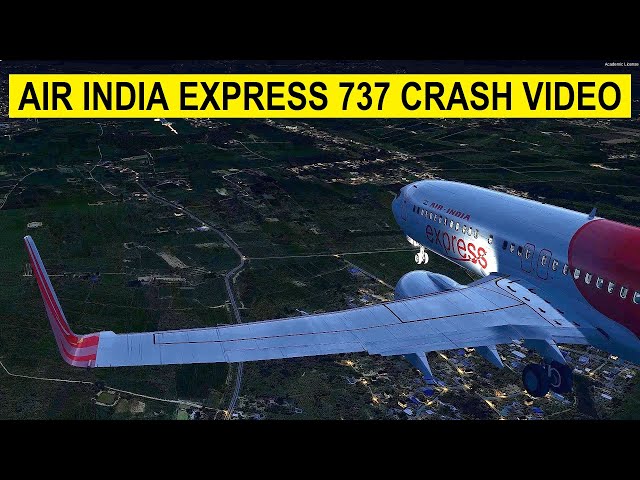 Air India Express flight 1344 crash video - (P3D)