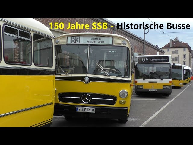 150 Jahre SSB 1868 - 2018 Historische Busse Mercedes-Benz O322 * O317 *O305 * O307