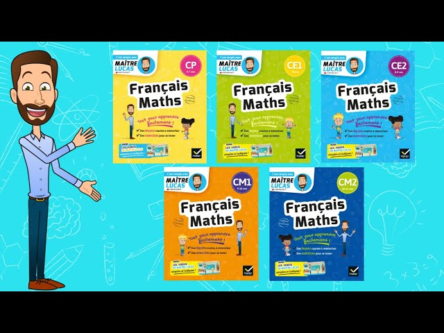 Français et Maths : cahiers de révision et d'entraînement - CP CE1 CE2 CM1 CM2 - Cycle 2 - Cycle 3
