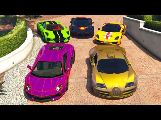 GTA 5 - Stealing Luxury Cars 2020 with Michael! (Real Life Cars #3)