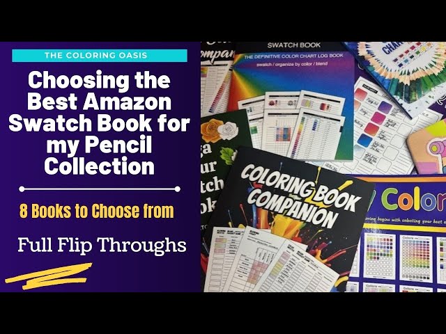 How to Choose a Swatch Book for Colored Pencil Collection | Reviewing 8 Amazon Swatch Books