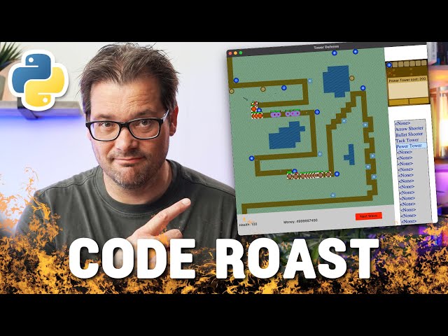 Refactoring A Tower Defense Game In Python // CODE ROAST