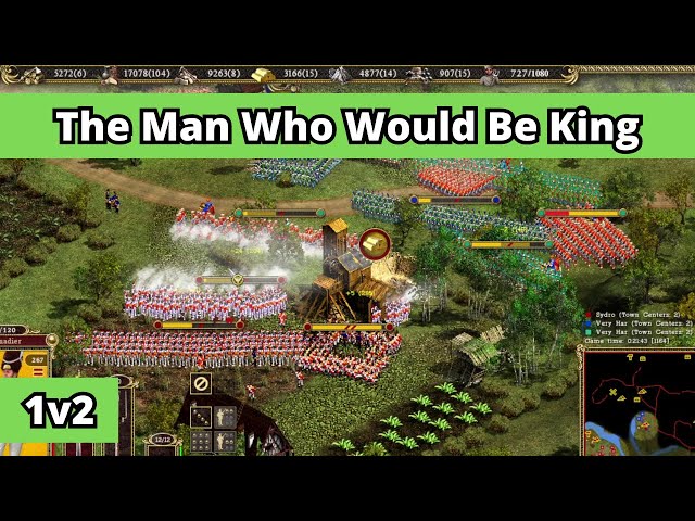 (1 vs 2) The Man Who Would Be King | Rhine vs France + Prussia | Cossacks 2: Battle for Europe