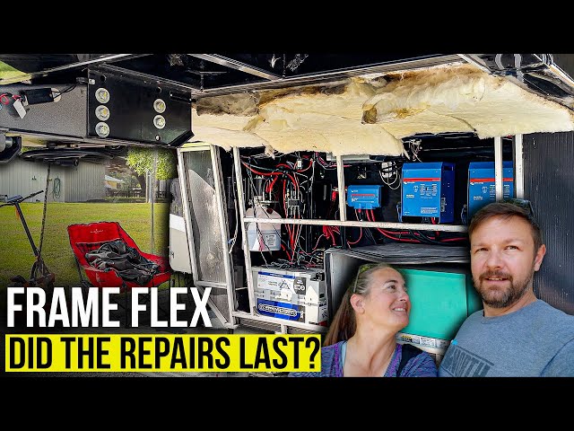 RV FRAME FLEX Repairs // Have they LASTED?!?!? 😳