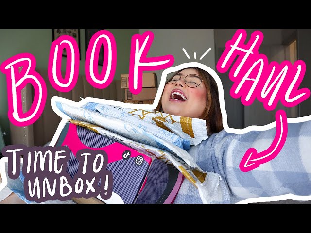 huge birthday book haul unboxing (and so the tbr keeps growing)