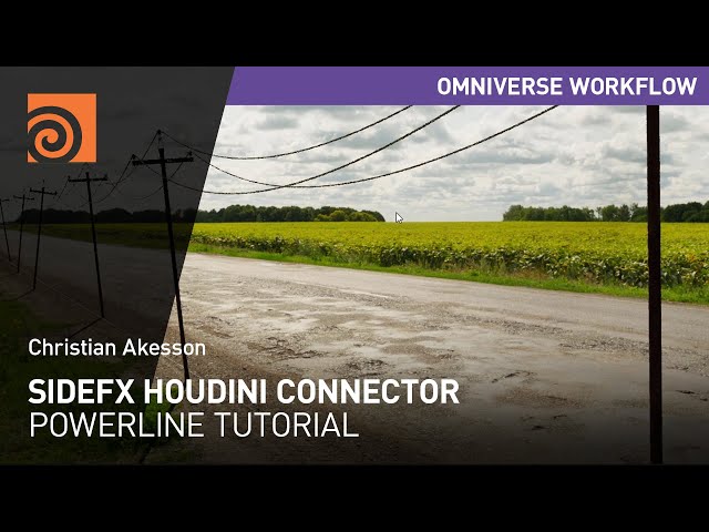 Staging a Powerline Scene with the SideFX Houdini Connector