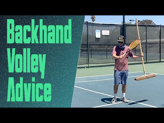 Tennis Backhand Volley Technique - Advice and Demonstration