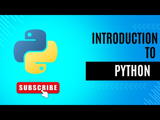 Introduction to Python | Python for beginners
