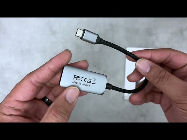 USB-C 2.5 Gigabit Ethernet Adapter Overview