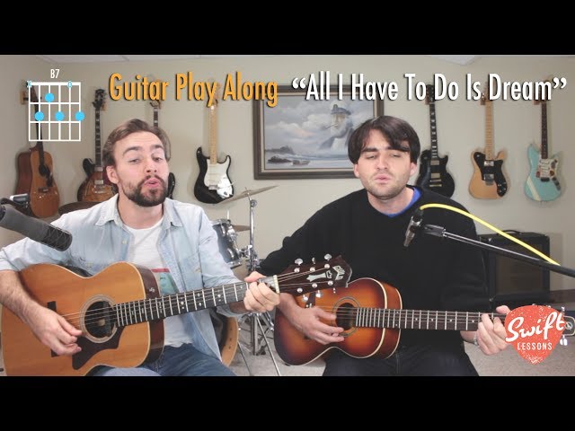 "All I Have To Do Is Dream" Everly Brothers Guitar Play Along w/ Chords