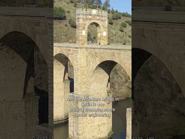 This 2000 year old roman bridge is so strong, that tanks can roll over it ! #shorts