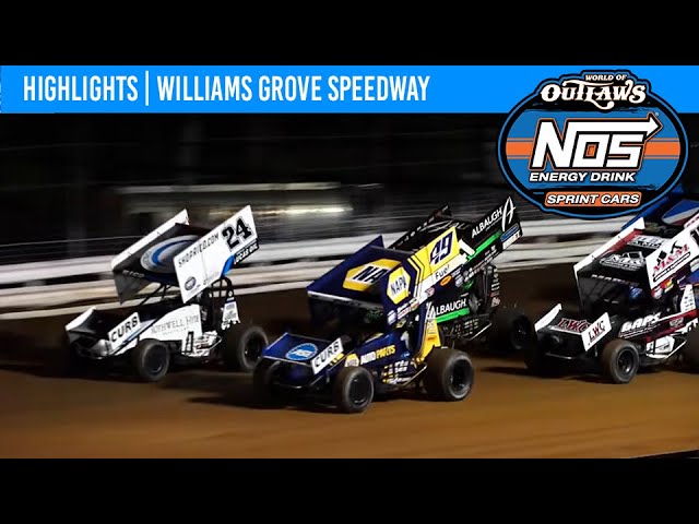 World of Outlaws NOS Energy Drink Sprint Cars | Williams Grove Speedway | May 12, 2023 | HIGHLIGHTS