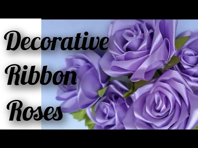 how to make decorative ribbon roses