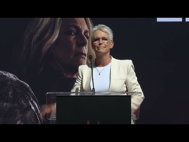 Jamie Lee Curtis Hand And Footprint Ceremony - Jamie Lee Curtis Speech (Official video)