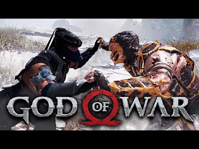SCORPION VS SUB-ZERO Epic Boss Fight - Mortal Kombat meets God of War Epic Battle!