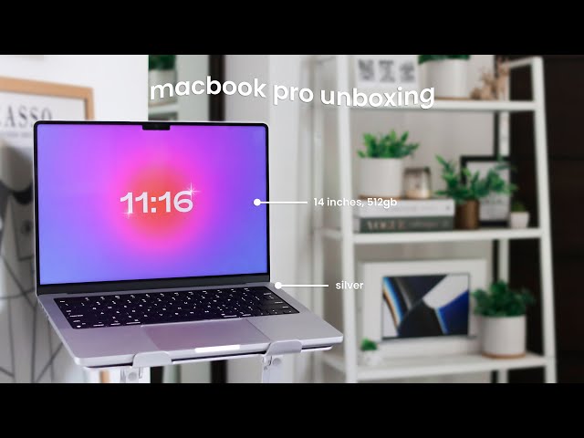 macbook pro 14" 2021 m1 unboxing + first impressions!