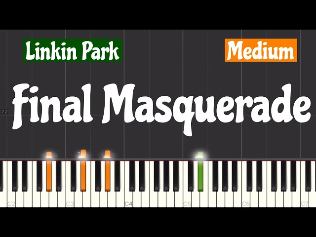 Linkin Park - Final Masquerade Piano Tutorial | Medium