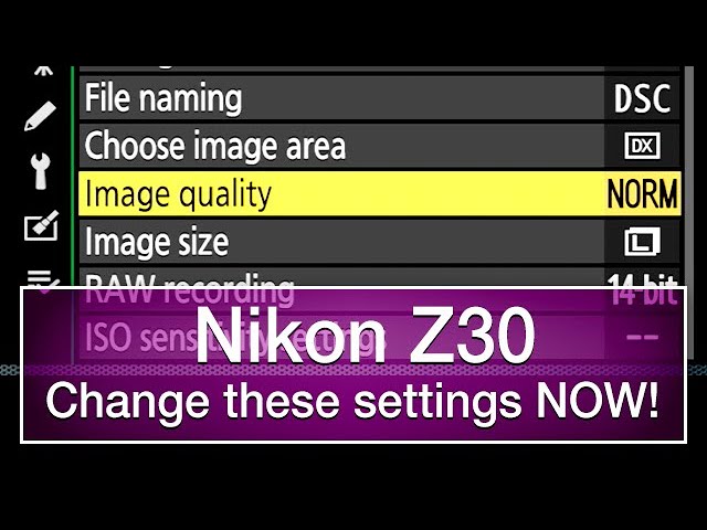 Nikon Z30 - Change these settings NOW!  - no ads, no interruptions