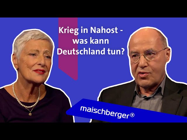 Marieluise Beck (B'90/Grüne) und Gregor Gysi (Die Linke) über die Lage in Nahost | maischberger