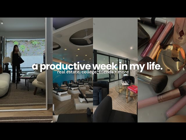 productive week in my life | real estate, college, going out