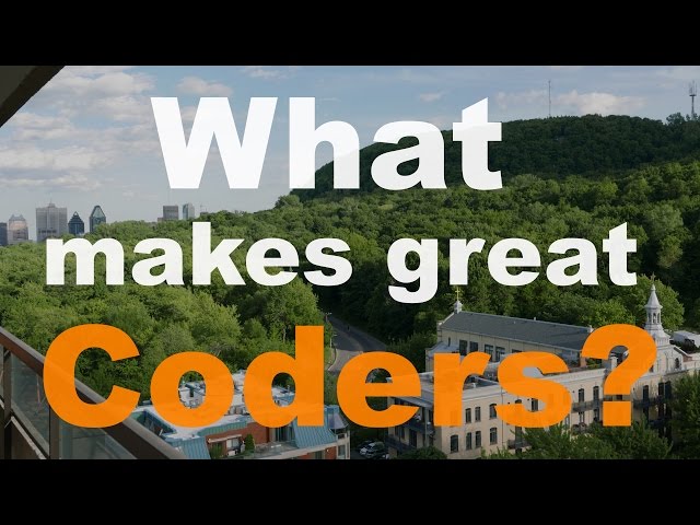 What makes a great coder?