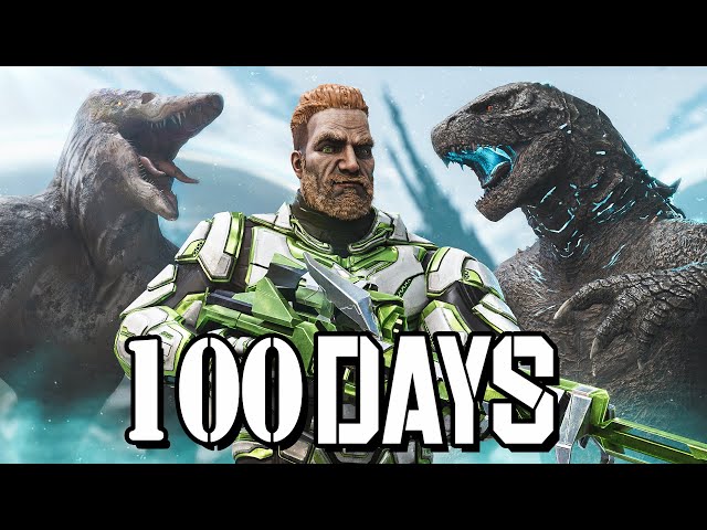 I Spent 100 Days in Kaiju ARK