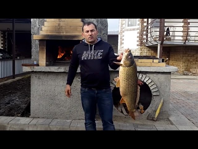 Fish cooked in an oven Caucasus style. ENG SUB.