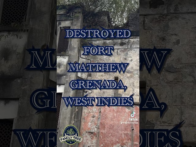 Destroyed Fort Matthew, in Grenada, West Indies