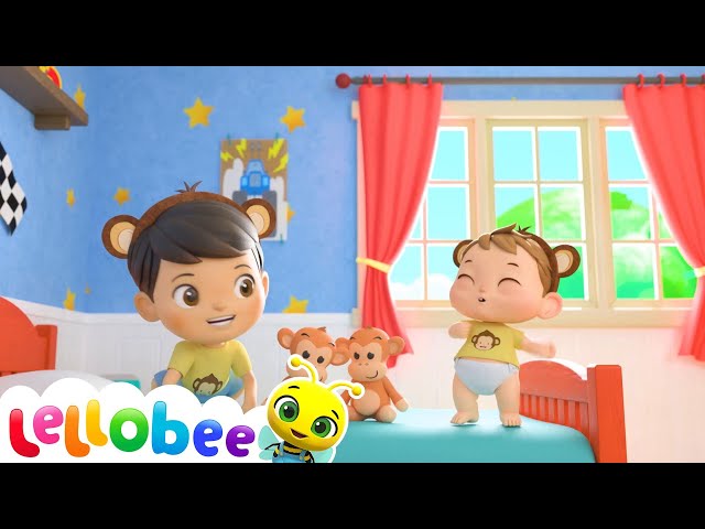 5 Little Monkeys Jumping On The Bed | LBBM | Nursery Rhymes | Kids Cartoons