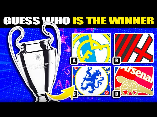 GUESS WHO IS THE WINNER OF THE UEFA CHAMPIONS LEAGUE 🔥 | FOOTBALL QUIZ 2024