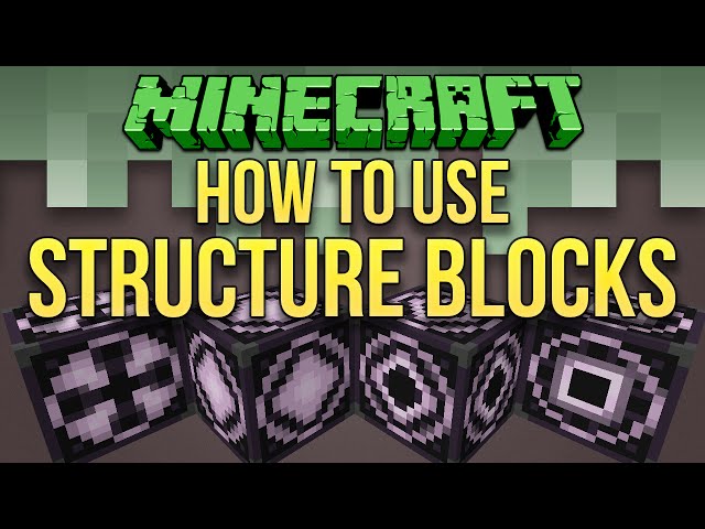 Minecraft 1.10: Structure Blocks Tutorial "How To Use" Guide