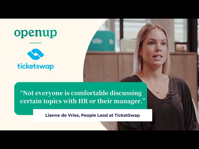 Case study TicketSwap: OpenUp’s role in shaping TicketSwap’s well-being strategy, three years on