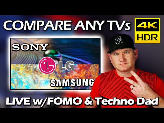 Compare Any TV Sony A80J, A90J, LG G1, LG C1, QN90A vs X95J