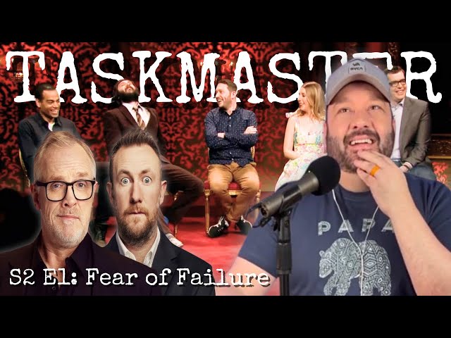GREG IS VICIOUS!! .. American Reacts to TASKMASTER: S2 E1 "FEAR OF FAILURE" | First Time Watching!