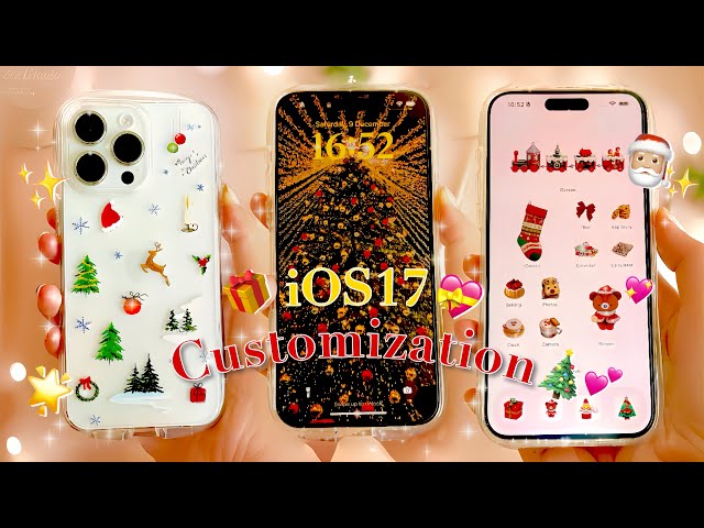 🌟iOS17 Christmas Customization🎄How I make my iPhone 15 Pro Max Cozy & Aesthetic✨AI Marvels-HitPaw