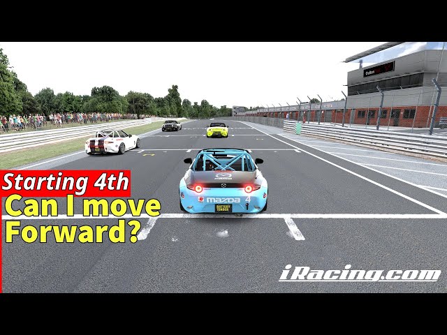 Iracing MX5 at Oulton, I started 4th can I move Forward?