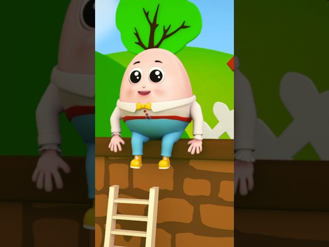 Humpty Dumpty Sat on a Wall #nurseryrhyme #babysong #shorts #trending #explore