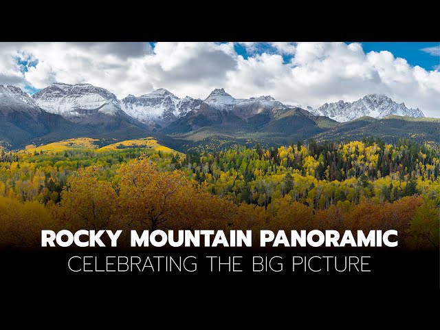 Panoramic San Juan Mountains Live - Fall Color Photography
