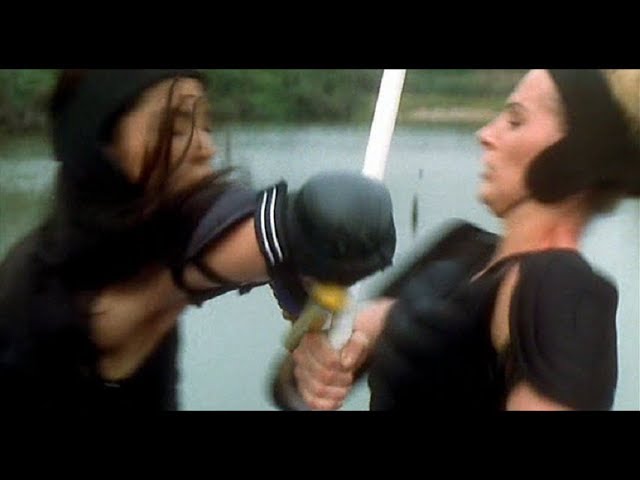 Fighting scene, Patricia Ja Lee vs Nicola Berwick/Tang Ning vs Nikki Berwick
