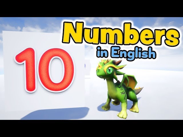 Numbers in English for kids - 1 to 10