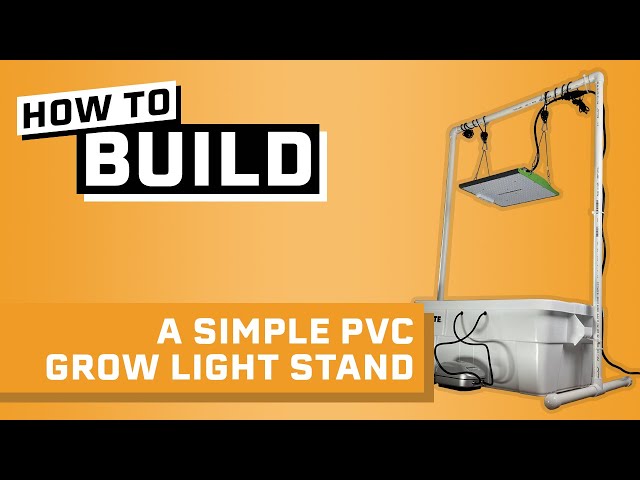 How to Build a Simple DIY Grow Light Stand Under $25