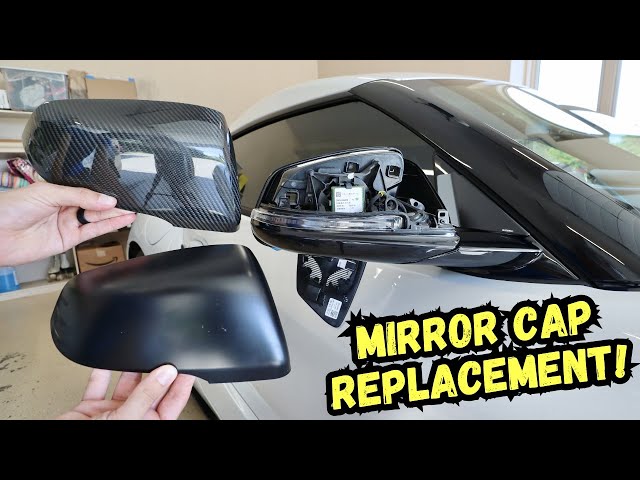 2020-2024 MK5 Toyota GR Supra Carbon Fiber Mirror Cap Replacement Installation
