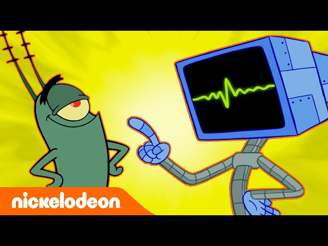 SpongeBob | 30 MIN Planktona i Karen, najlepszej pary w Bikini Dolnym | Nickelodeon Polska