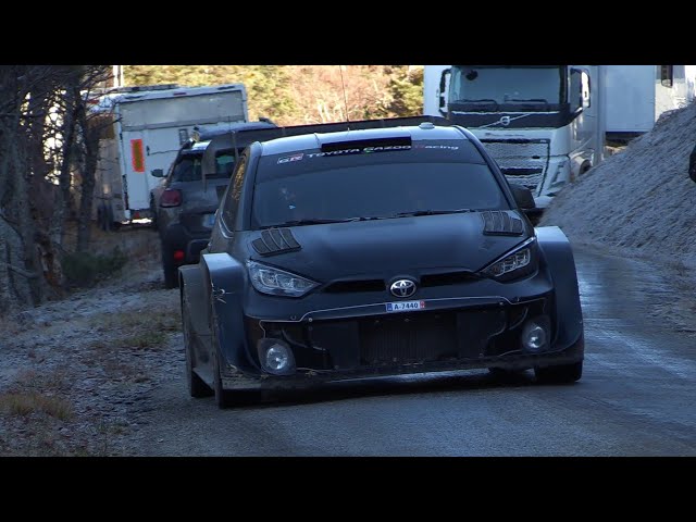 Tests Rallye Monte Carlo 2024 - Elfyn Evans - Toyota Yaris Rally1 - Foggy day