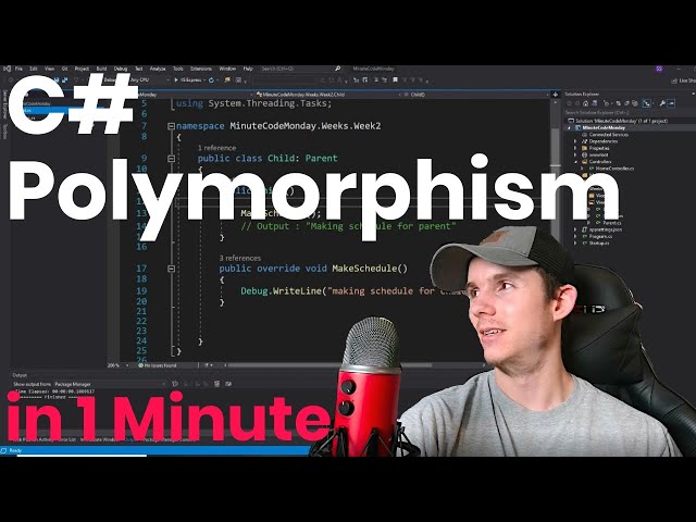 C# Polymorphism in 1 Minute | C# Interview Questions