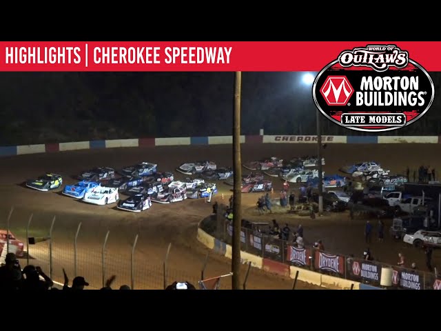 World of Outlaws Morton Building Late Models at Cherokee Speedway October 1, 2021 | HIGHLIGHTS